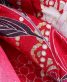 成人式振袖[ゴージャス]赤に裾黒・薄ピンク赤の花々、金箔の蝶[身長169cmまで]No.761